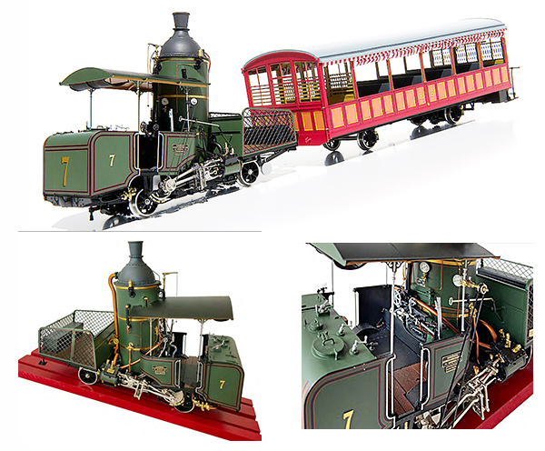 Kiss Fine Models 900007 - Rigi Bahn Steam Locomotive #7 Set